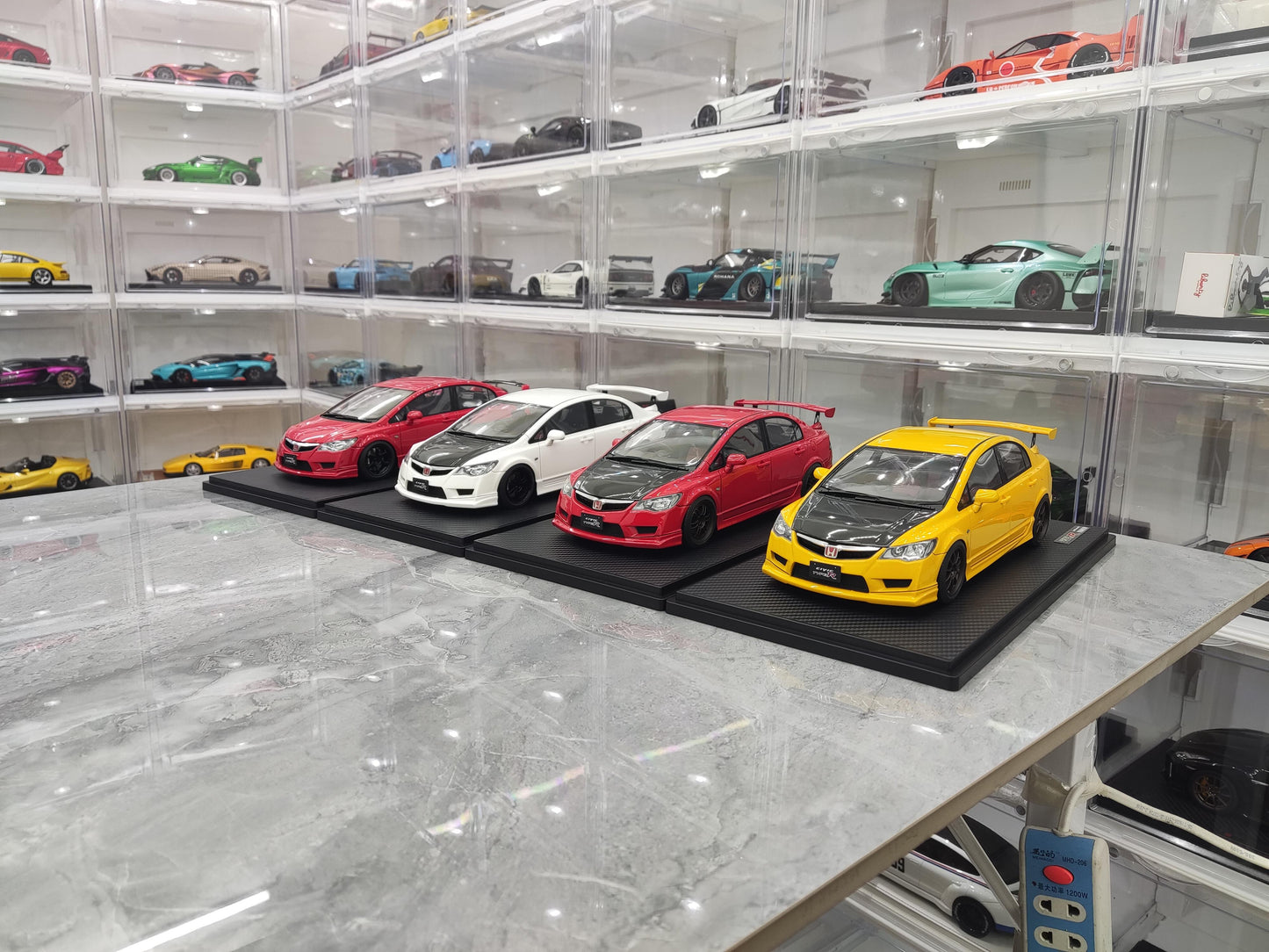 1:18 scale Honda Civic FD2 TYPE R resin model car collection display piece