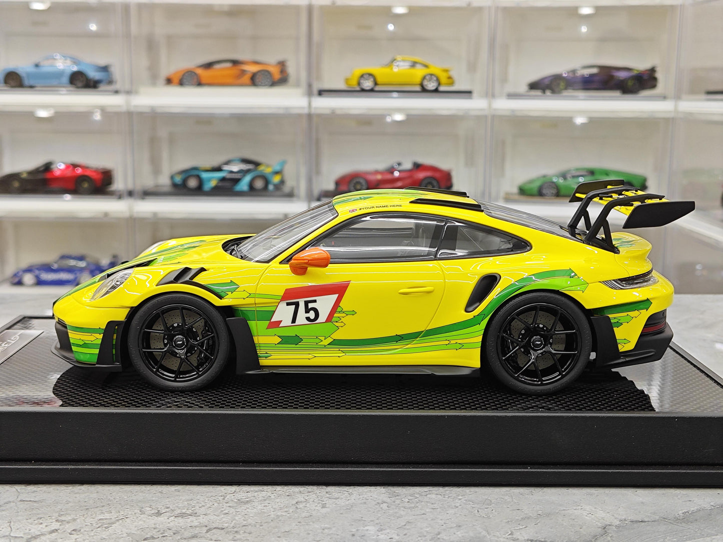 TP Porsche 992 GT3 RS Weissach Package simulation resin car model 1:18 collection