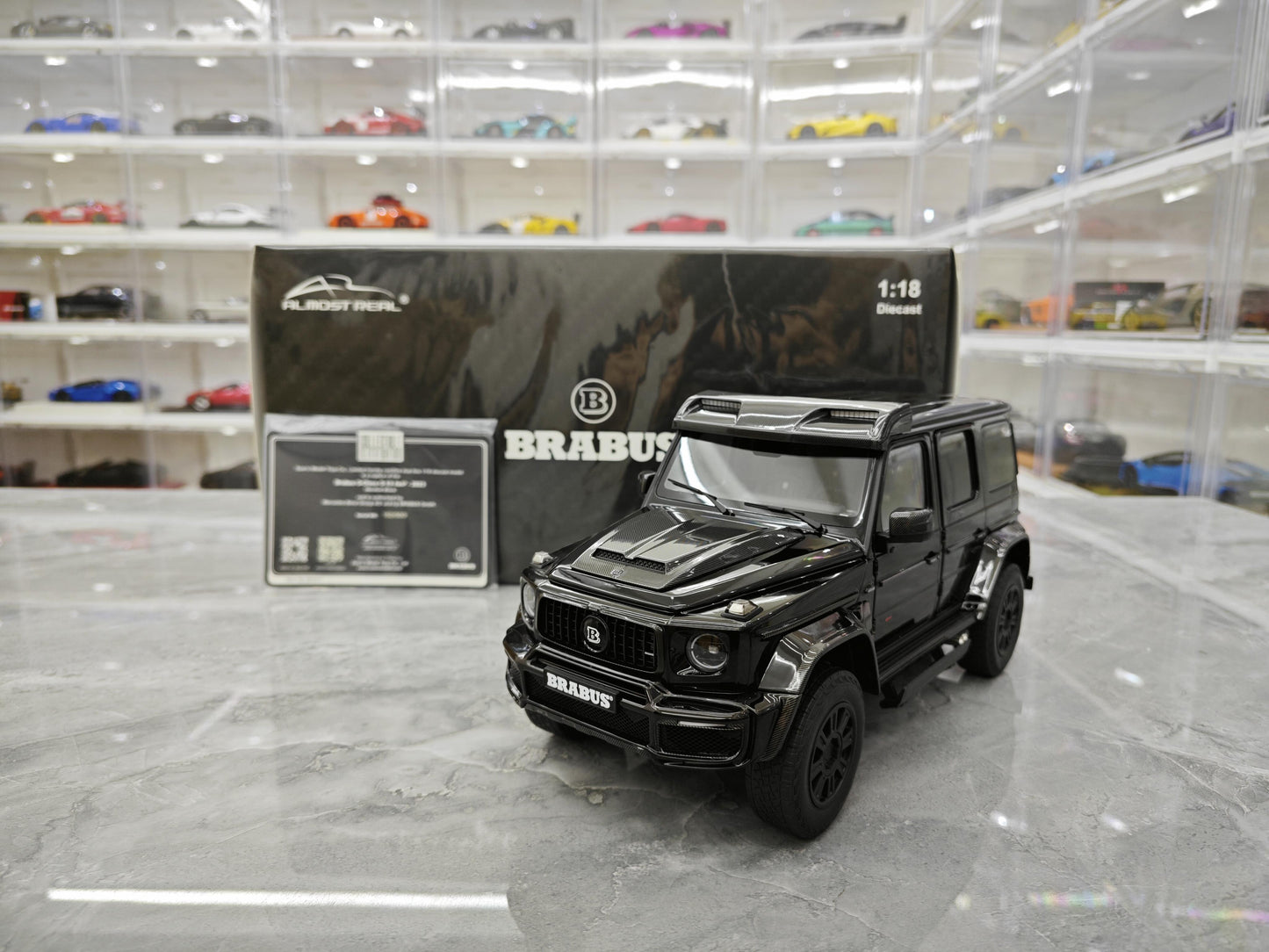 AR 2023 Mercedes-Benz G63 Brabus 800 4X4 alloy metal car model 1:18 limited