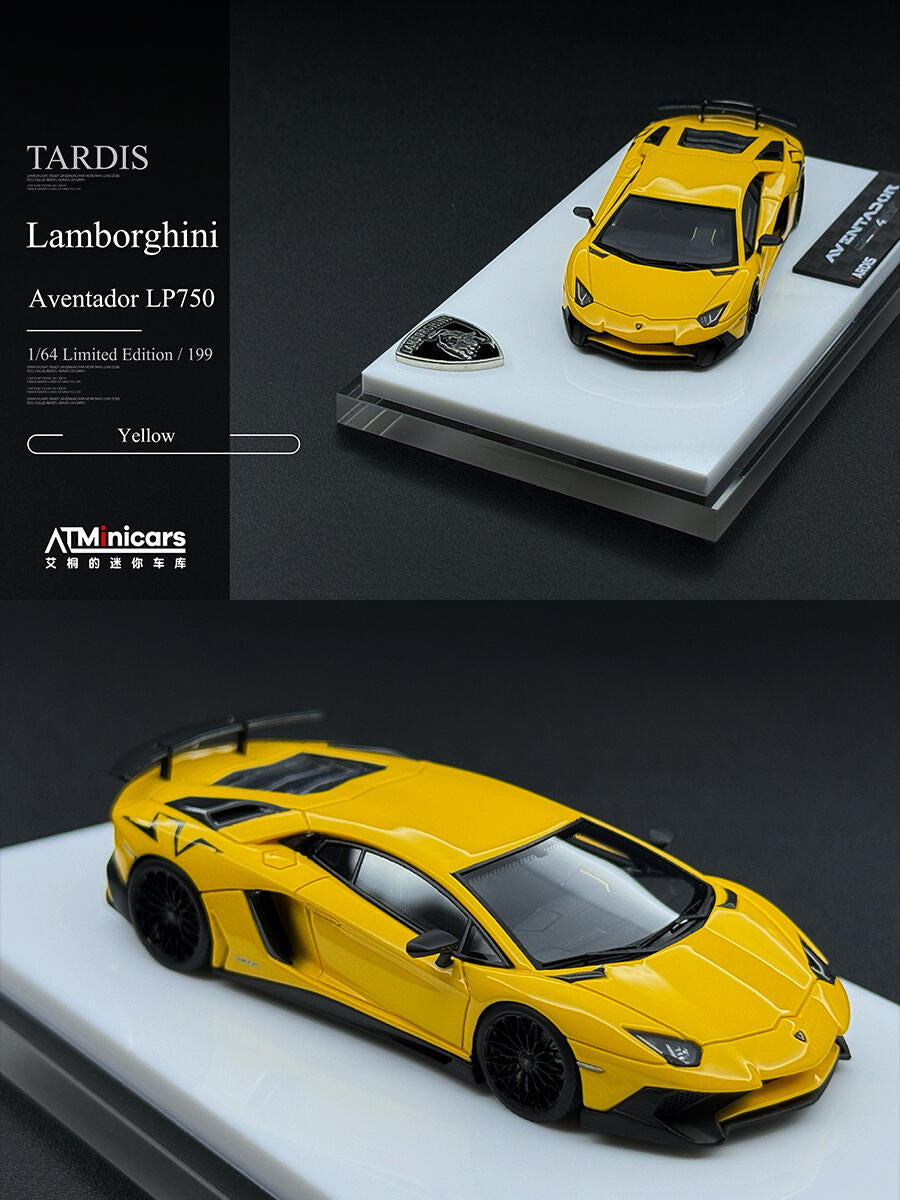 Tardis 1:64 AVENTADOR LP750-4SV Diecast Model Car Resin Limited edition