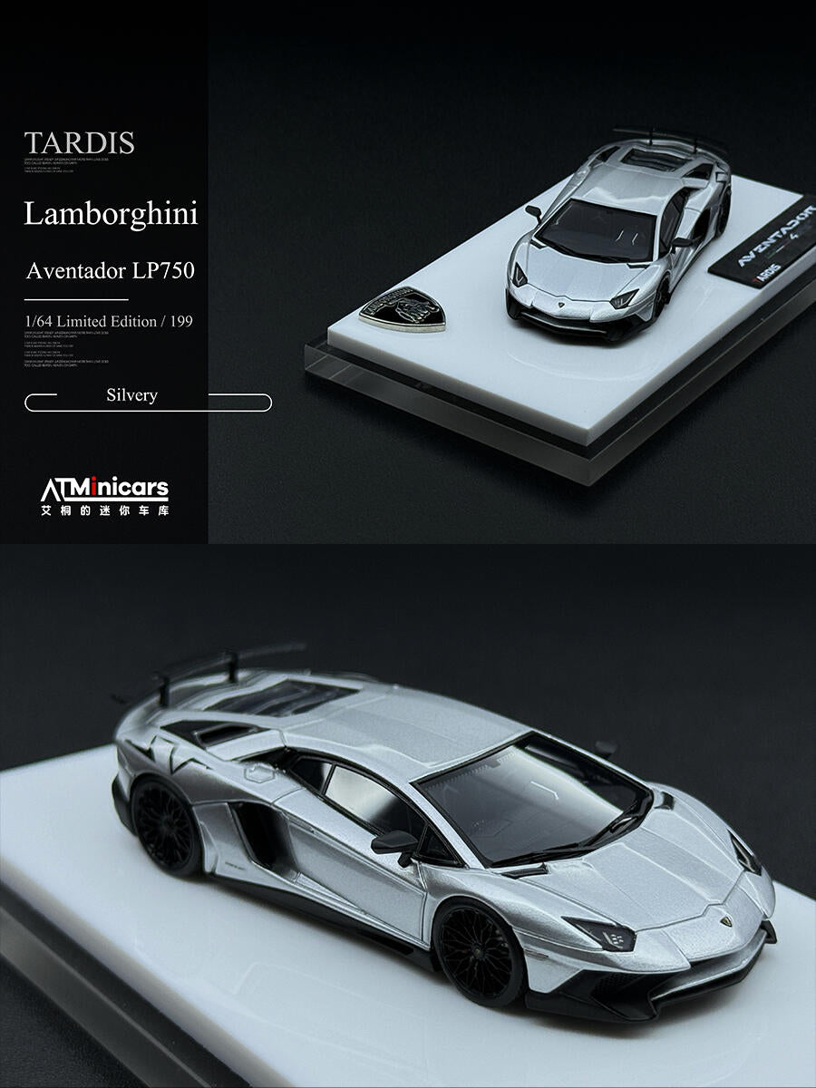 Tardis 1:64 AVENTADOR LP750-4SV Diecast Model Car Resin Limited edition