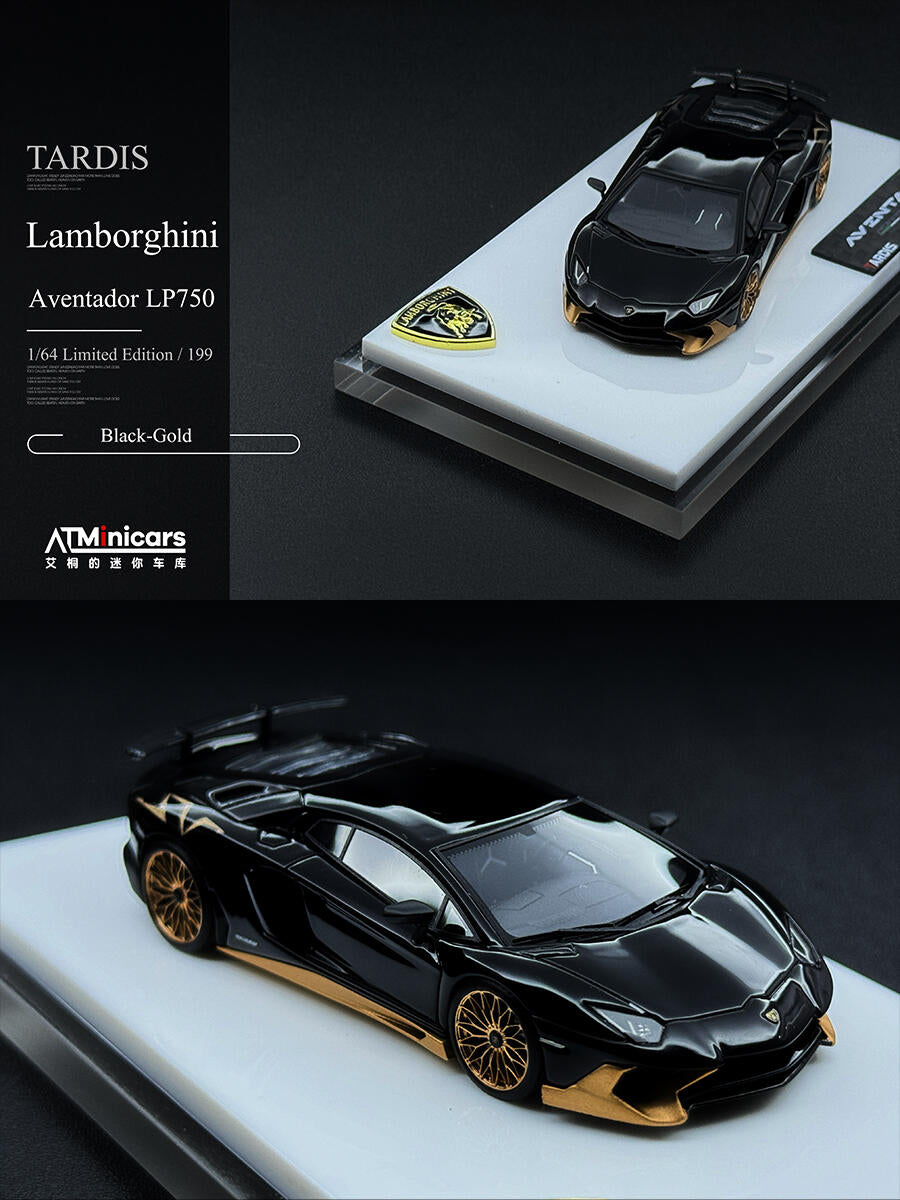 Tardis 1:64 AVENTADOR LP750-4SV Diecast Model Car Resin Limited edition
