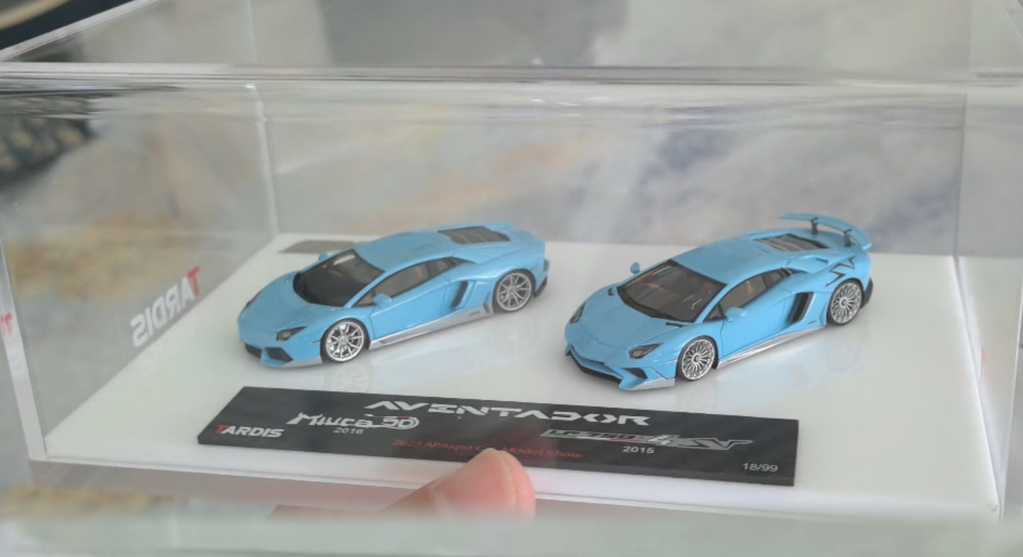 2025APAxpo Tardis 1:64 lp700+lp750-4sv Double cart Diecast Model Car Limited edition Collection