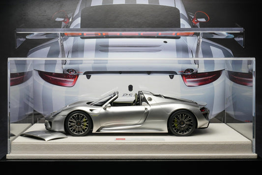 MAKE UP 1:18 scale resin Porsche Carrera GT 2004 model car! Racing yellow color! With black and yellow interior! With a separate retractable roof! Limited to 60 units!