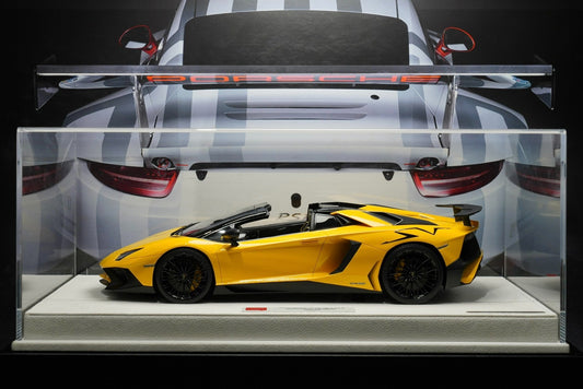 MAKE UP 1:18 Lamborghini LP750 Superveloce Roadster 2015 resin exquisite car model! Beautiful pearl yellow! Limited to 80 units!