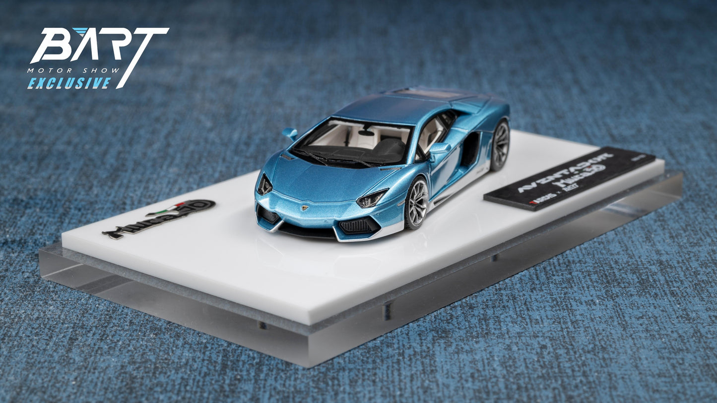 Tardis&Bart Motorshow 1:64 AVENTADOR LP700-4 Diecast Model Car Resin Limited edition