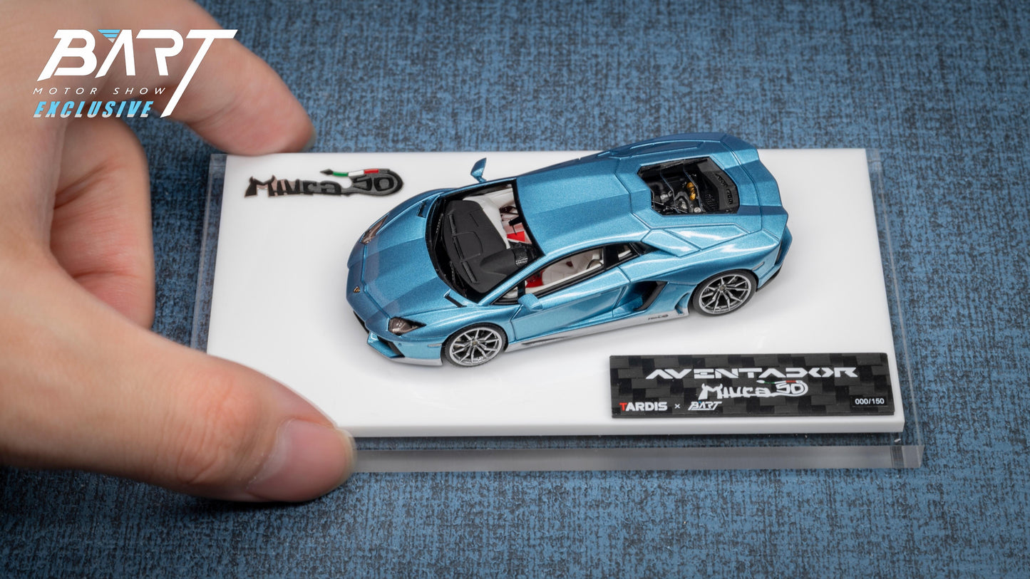 Tardis&Bart Motorshow 1:64 AVENTADOR LP700-4 Diecast Model Car Resin Limited edition