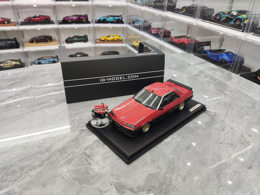 IG Nissan Skyline 2000 RS-X simulation resin car model 1:18 with engine