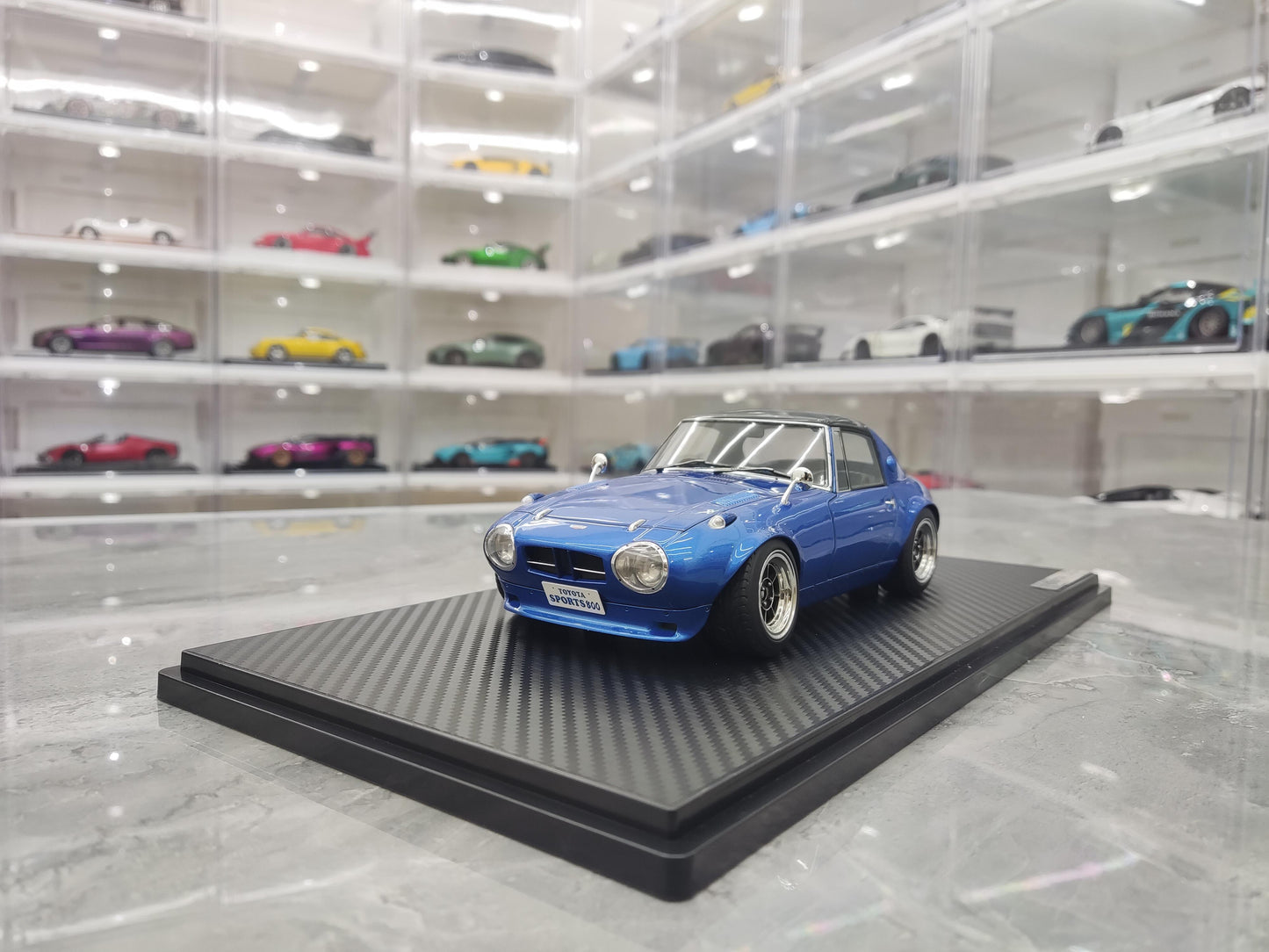 IG Toyota Sports 800 Resin Model Car Collection Display Piece for Adults 1:18 Gift