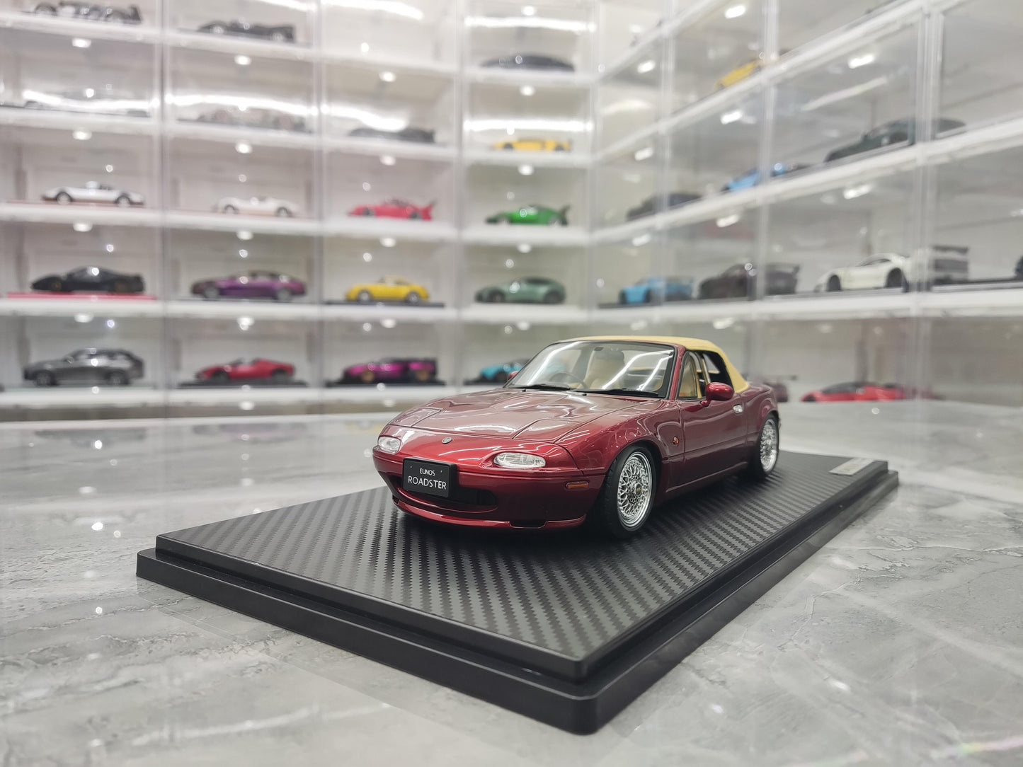IG Mazda MX5 Eunos Roadster NA simulation resin car model collection 1 18 blind version