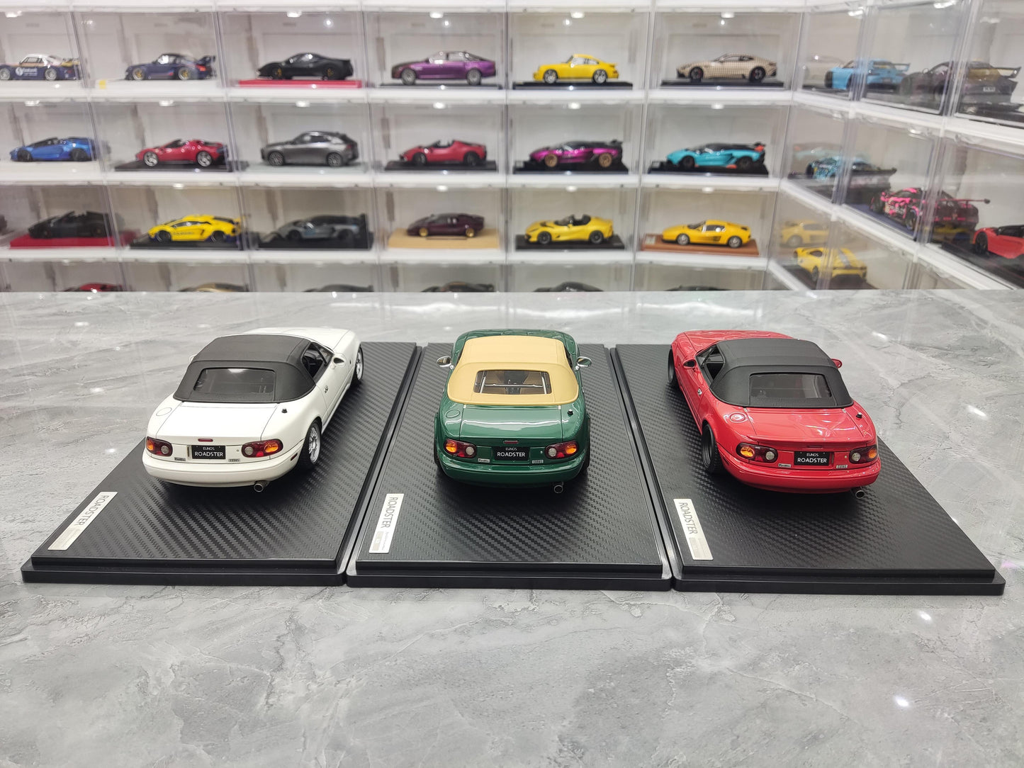 IG Mazda MX5 Eunos Roadster NA simulation resin car model collection 1 18 blind version