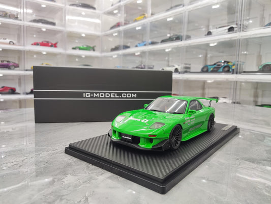 IG Mazda RX7 Mazda FEED FD3S simulation resin car model gift collection display piece 1:18