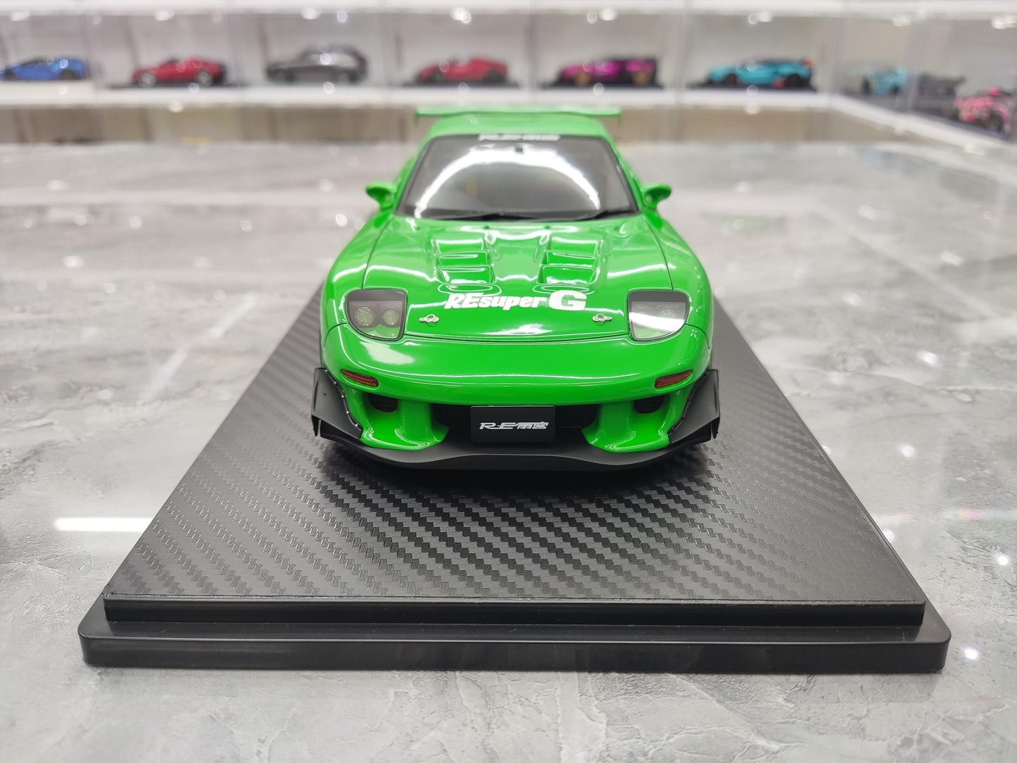 IG Mazda RX7 Mazda FEED FD3S simulation resin car model gift collection display piece 1:18