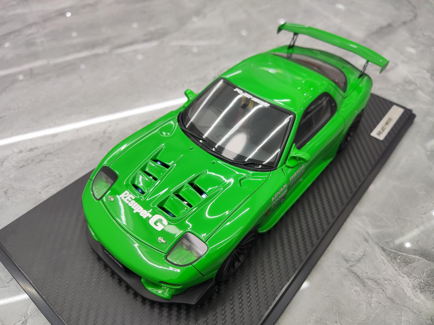 IG Mazda RX7 Mazda FEED FD3S simulation resin car model gift collection display piece 1:18