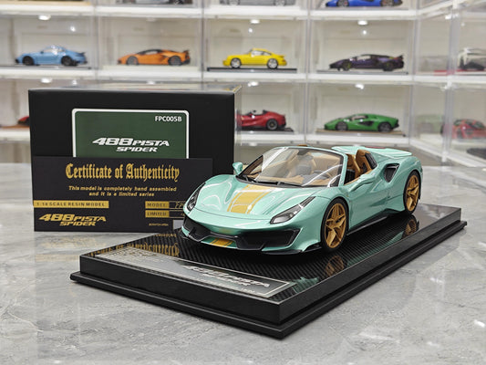 DM MODEL 1:18 488 Pista Spider Diecast Model Car Resin Limited edition New product