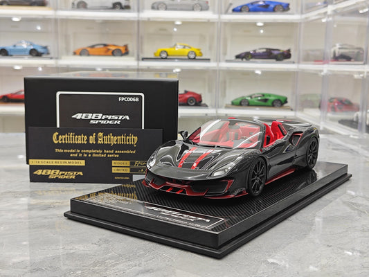 DM MODEL 1:18 488 Pista Spider Diecast Model Car Resin Limited edition New product