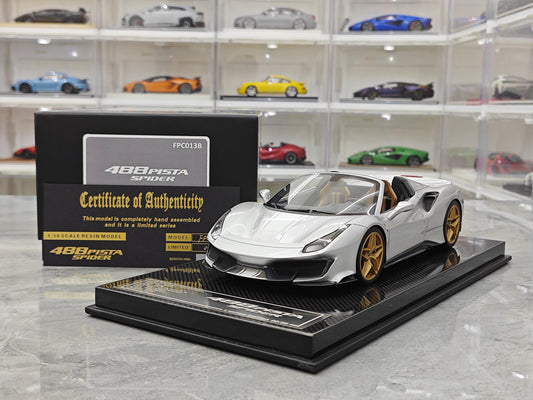 DM MODEL 1:18 488 Pista Spider Diecast Model Car Resin Limited edition New product