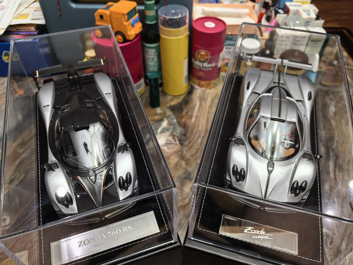 HH MODEL 1:18 ZONDA760 Cinque Diecast Model Car Resin Limited edition New product