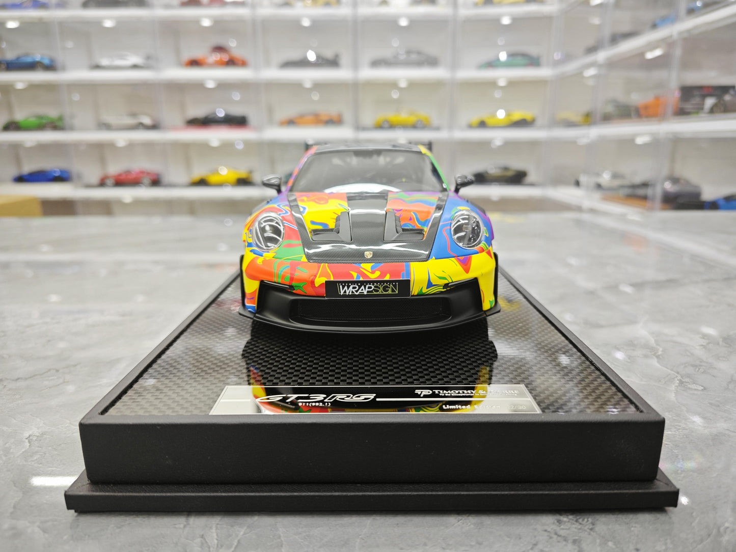 TP Porsche 911 992.1 GT3 RS Limited Edition Replica Resin Car Model Collection 1 18