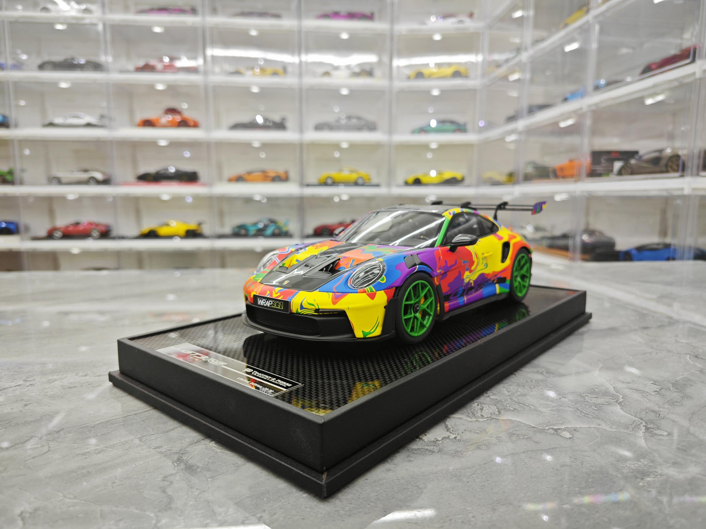TP Porsche 911 992.1 GT3 RS Limited Edition Replica Resin Car Model Collection 1 18