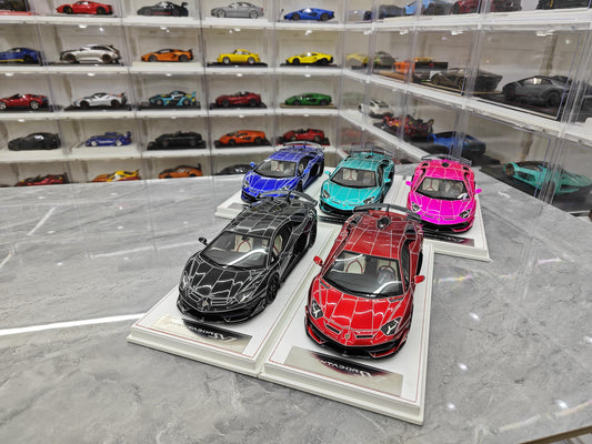 CE Lamborghini Aventador SVJ Limited Edition Replica Resin Car Model Collection Display Piece 1:18