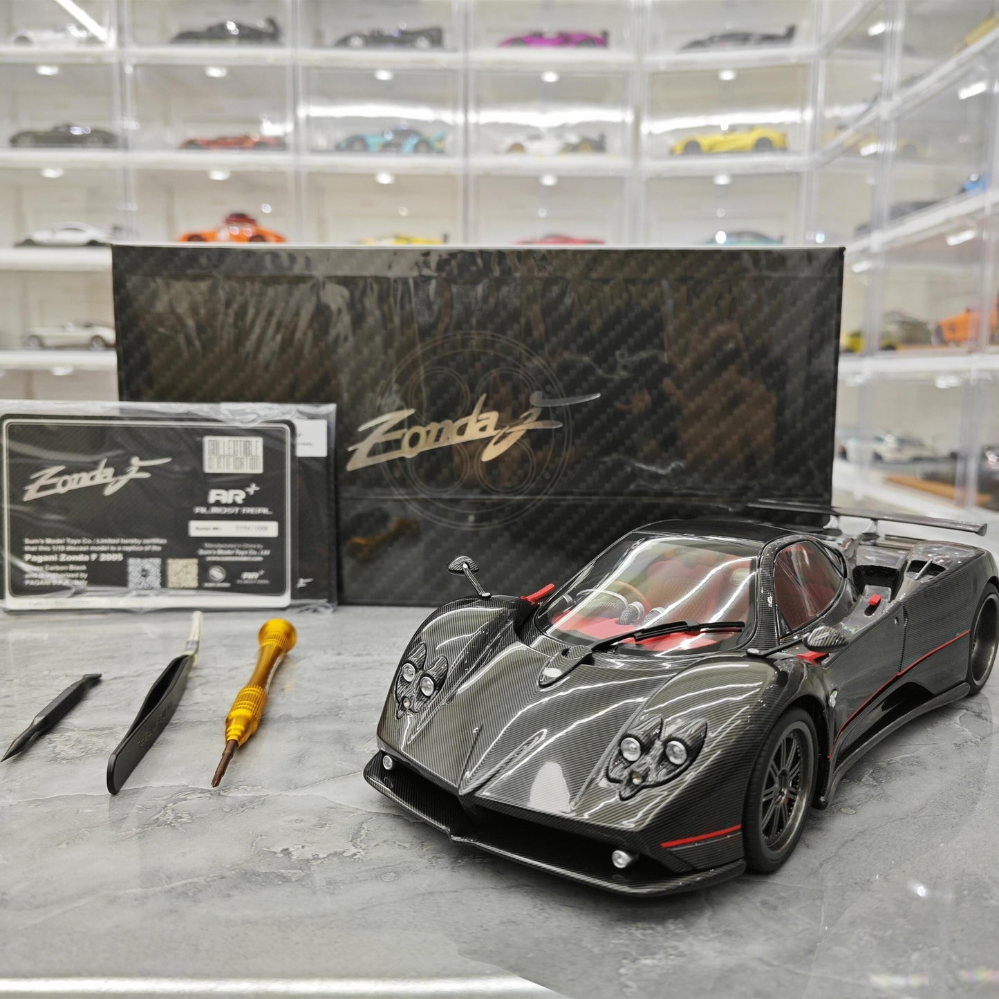 Almost Real Pagani Zonda Cinque 1:18 alloy metal car model simulation
