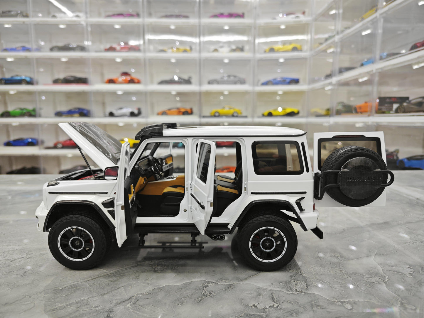AR 2023 Mercedes-Benz G63 Brabus 800 4X4 alloy metal car model 1:18 limited