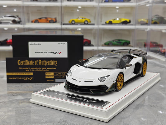 DM 1:18 Diecast Model Car of Lamborghini SVJ Hardtop; Collection Piece