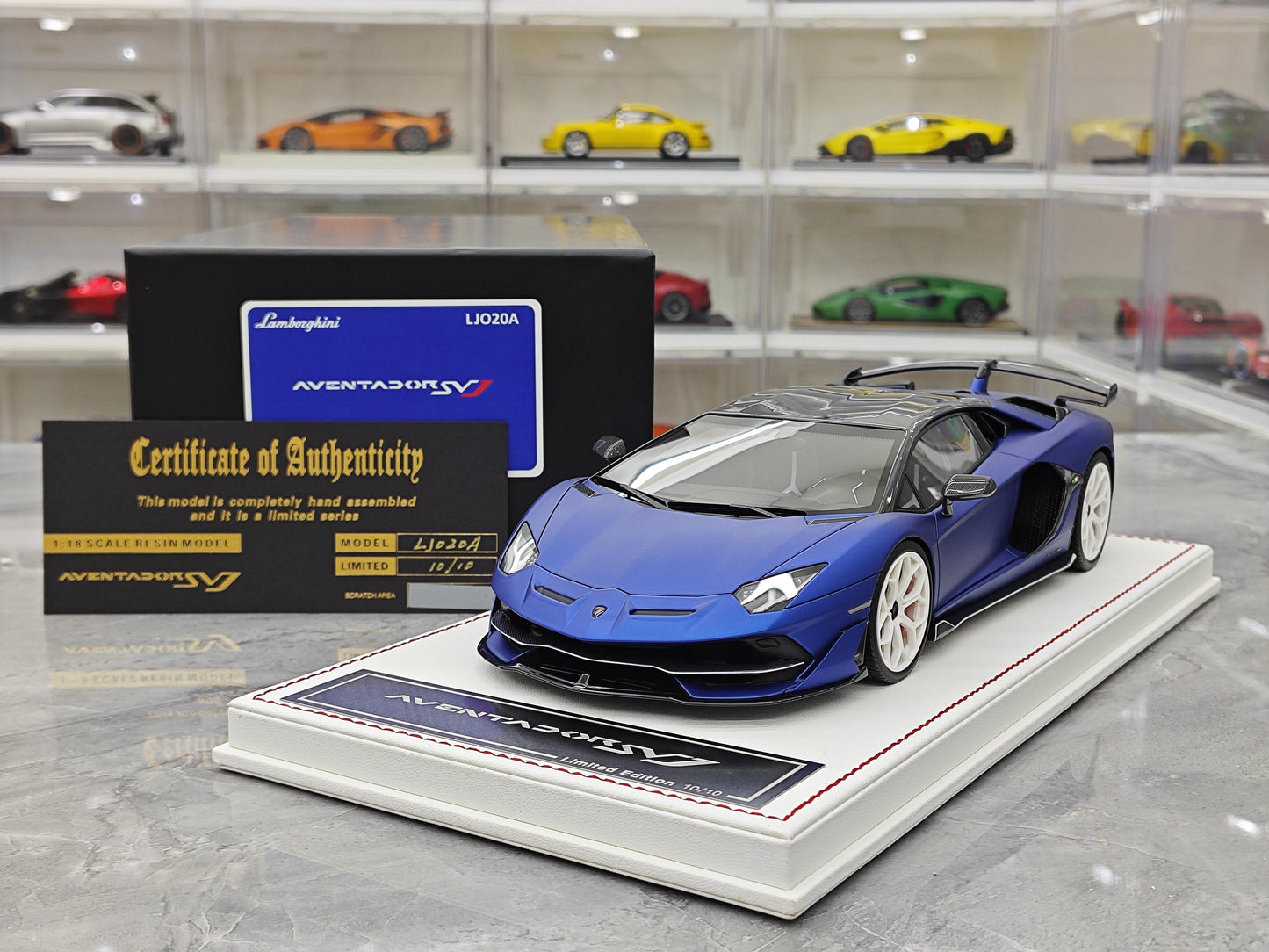 DM 1:18 Diecast Model Car of Lamborghini SVJ Hardtop; Collection Piece