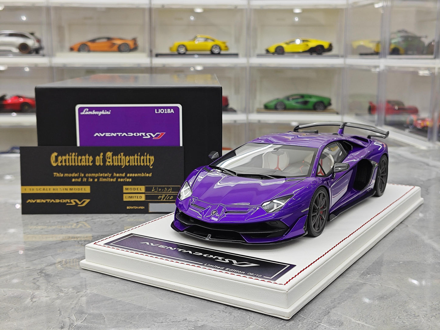 DM 1:18 Diecast Model Car of Lamborghini SVJ Hardtop; Collection Piece