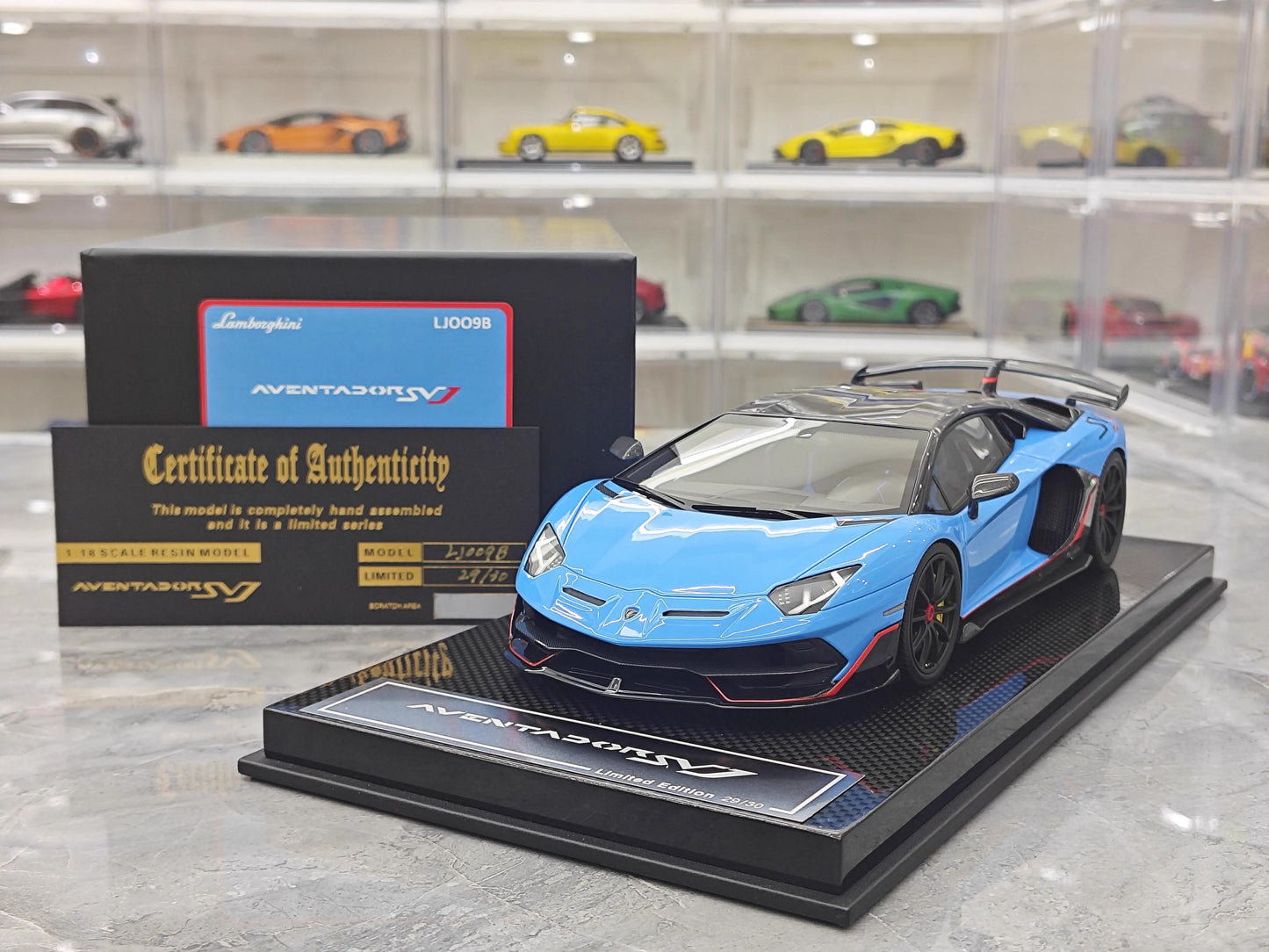 DM 1:18 Diecast Model Car of Lamborghini SVJ Hardtop; Collection Piece