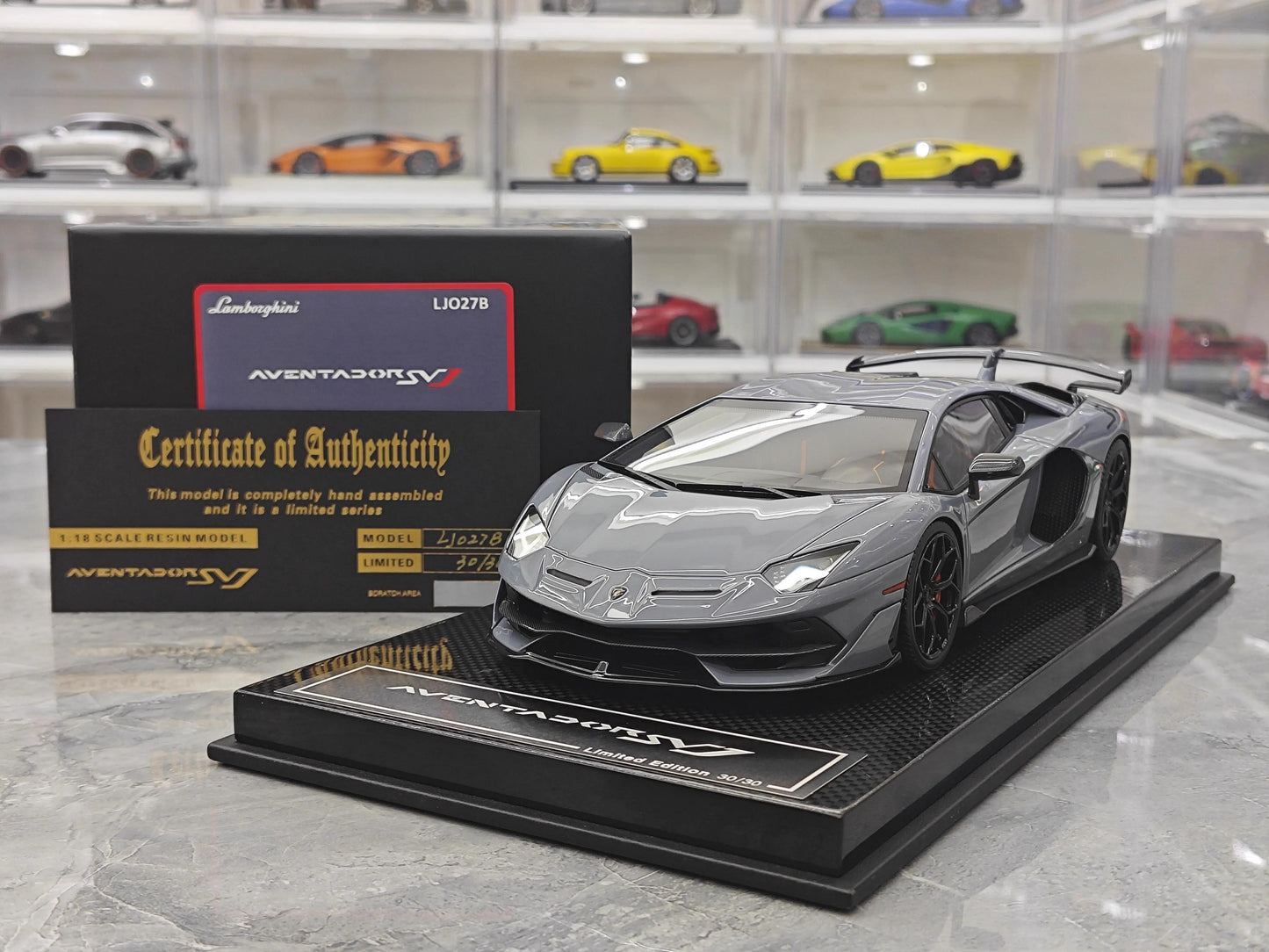 DM 1:18 Diecast Model Car of Lamborghini SVJ Hardtop; Collection Piece