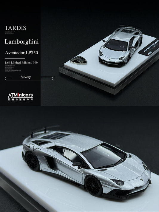 Tardis 1:64 AVENTADOR LP750-4SV Diecast Model Car Resin Limited edition