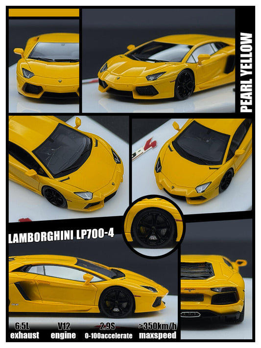 Tardis New product 1:64 AVENTADOR LP700-4 Diecast Model Car Resin Limited edition