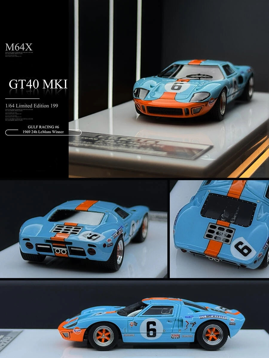 SCM MY64 1:64 GT40 Le Mans winner Diecast Model Car Resin Limited edition