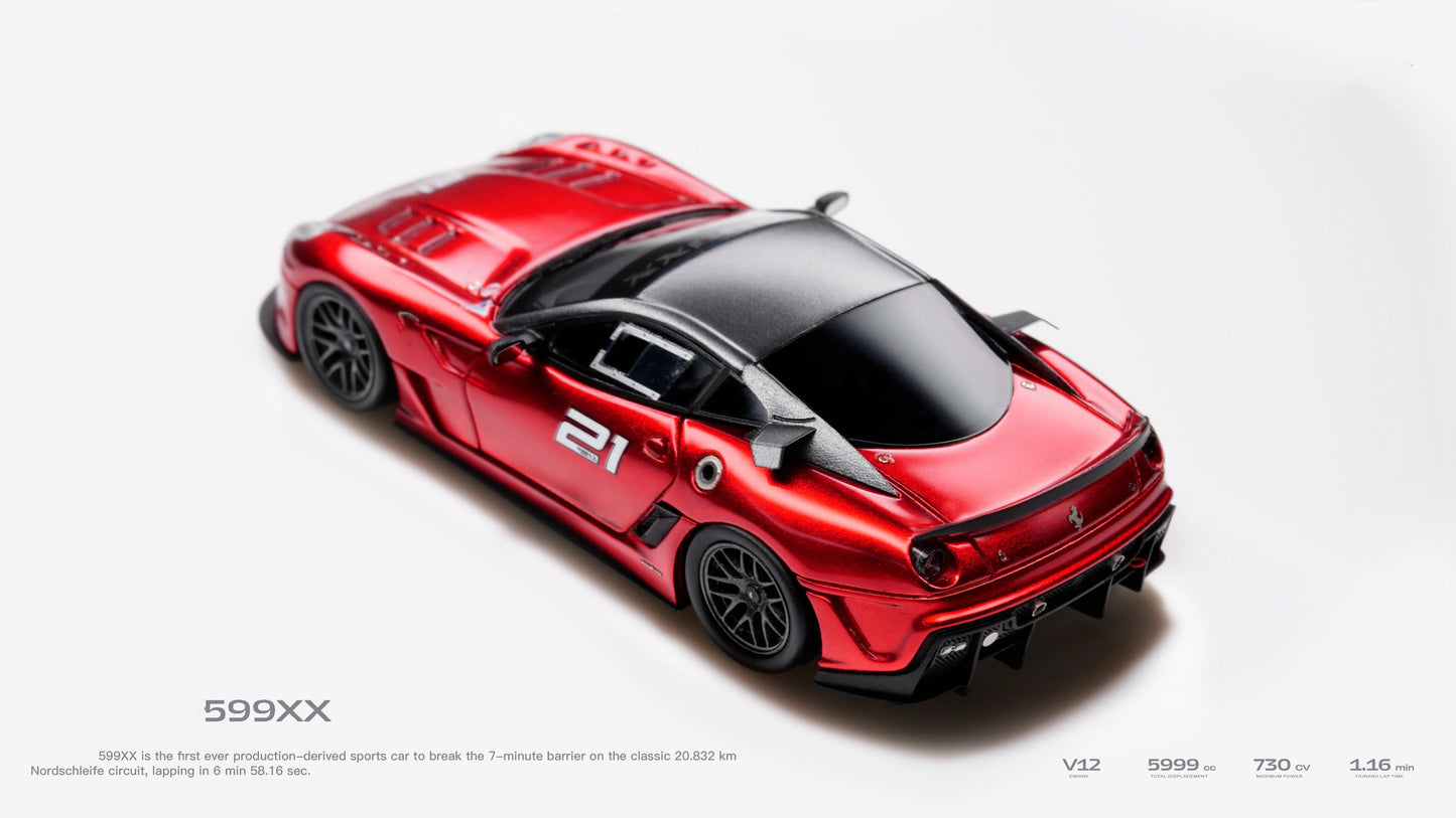 CL Cars Lounge 1:64 599xx Customized metal red21 Diecast Model Car Resin Limited edition Collection
