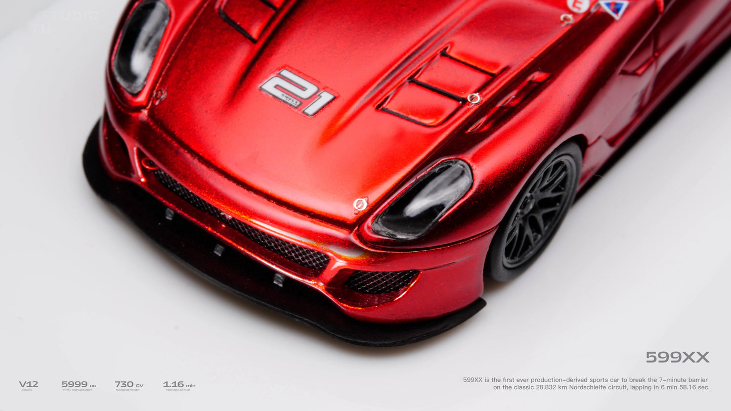 CL Cars Lounge 1:64 599xx Customized metal red21 Diecast Model Car Resin Limited edition Collection