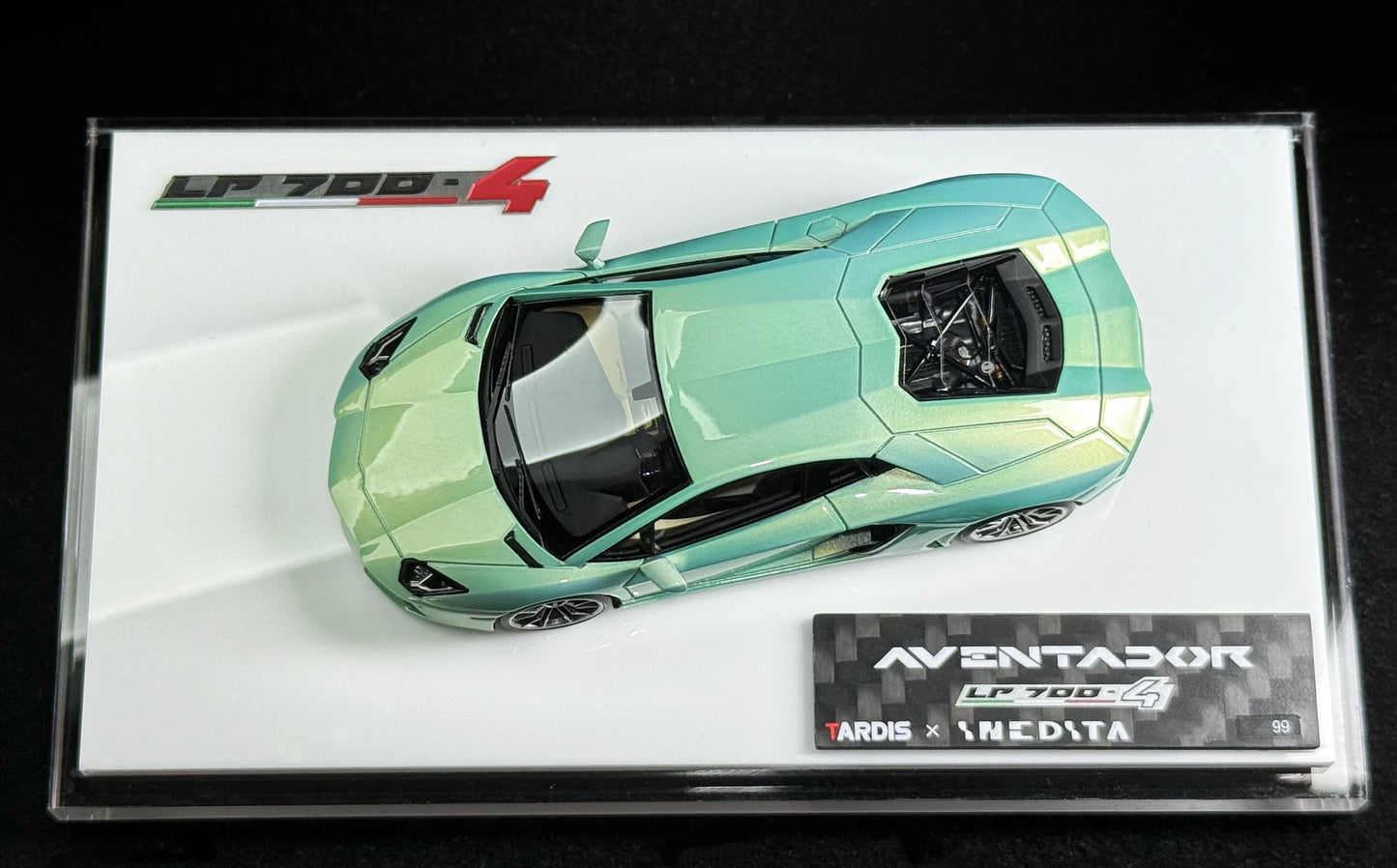 Tardis 1:64 AVENTADOR LP700 Mistveil jade Diecast Model Car Resin Limited edition New product