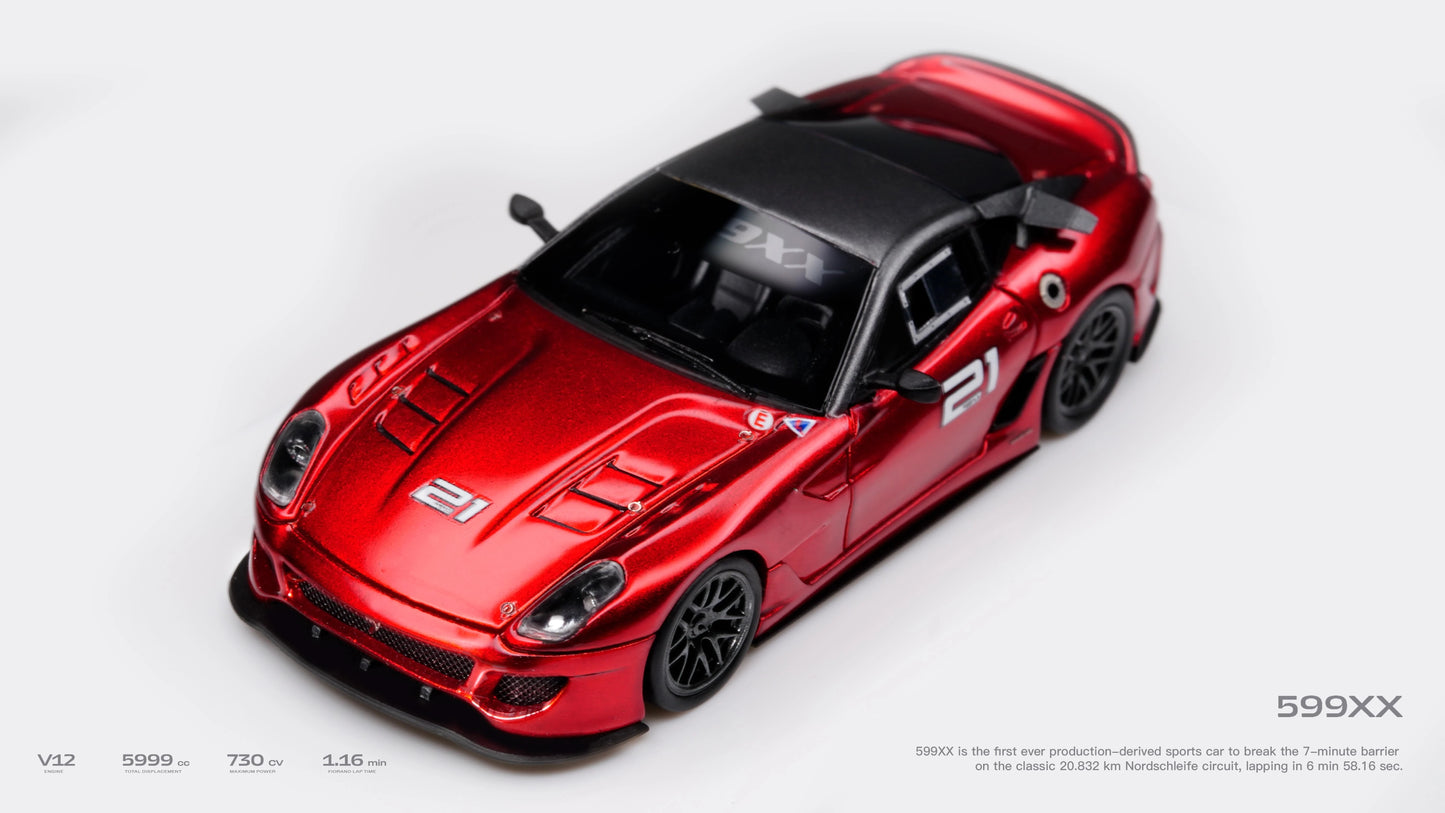 CL Cars Lounge 1:64 599xx Customized metal red21 Diecast Model Car Resin Limited edition Collection