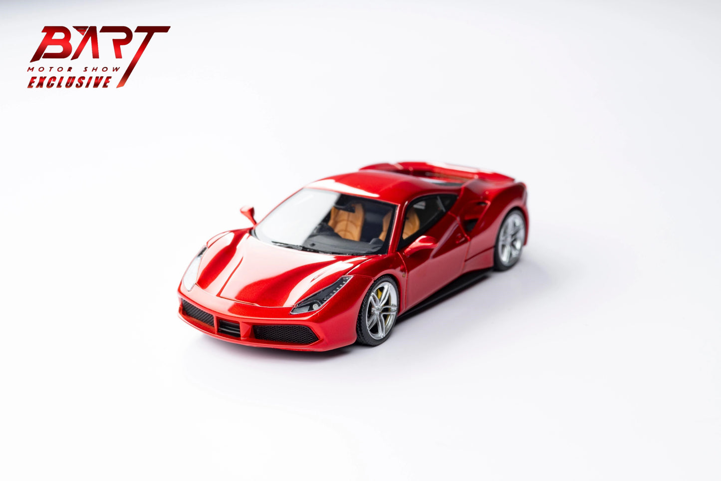 CL Cars Lounge&Bart.M 1:64 488GTB Volcanic red Diecast Model Car Resin Limited edition Collection