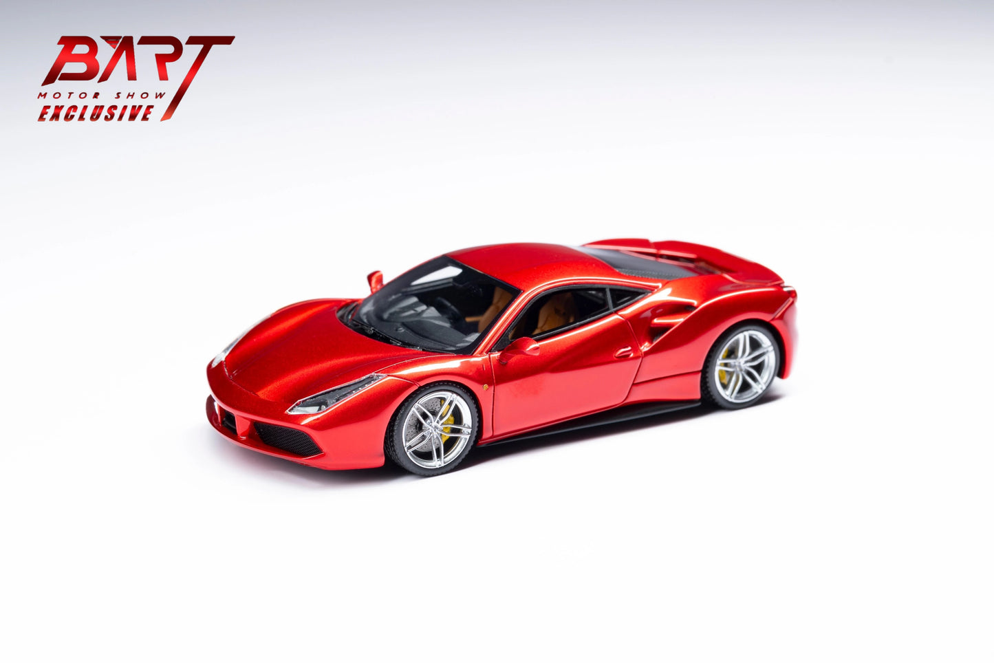 CL Cars Lounge&Bart.M 1:64 488GTB Volcanic red Diecast Model Car Resin Limited edition Collection
