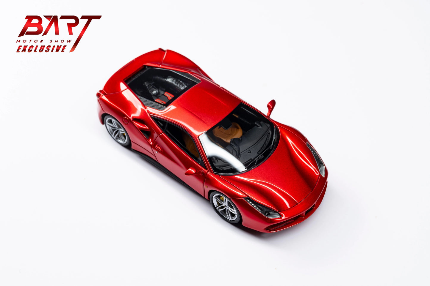 CL Cars Lounge&Bart.M 1:64 488GTB Volcanic red Diecast Model Car Resin Limited edition Collection