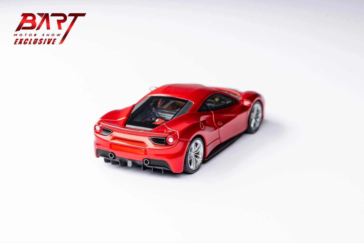 CL Cars Lounge&Bart.M 1:64 488GTB Volcanic red Diecast Model Car Resin Limited edition Collection