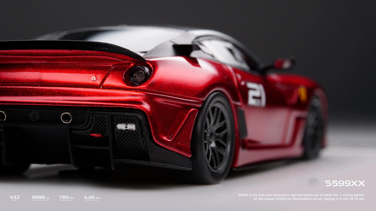 CL Cars Lounge 1:64 599xx Customized metal red21 Diecast Model Car Resin Limited edition Collection