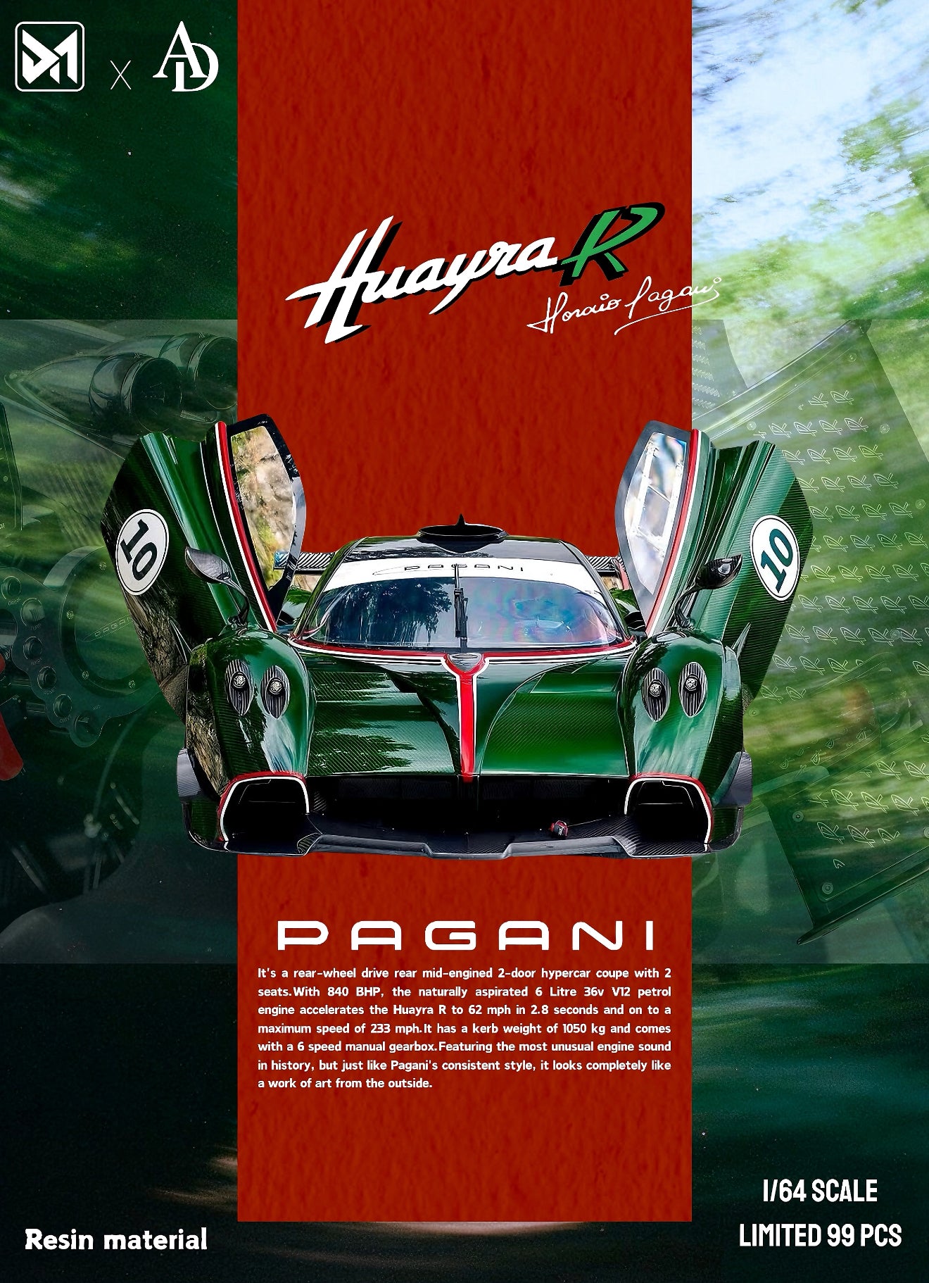 818ca+Huayra+huayra#8 resin model