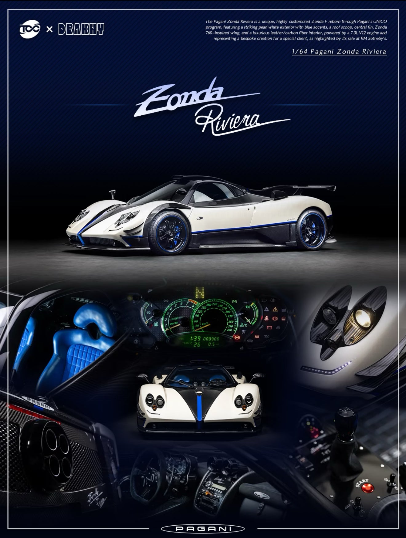 Fuelme TOC&Drakhy pagani 760 resin model